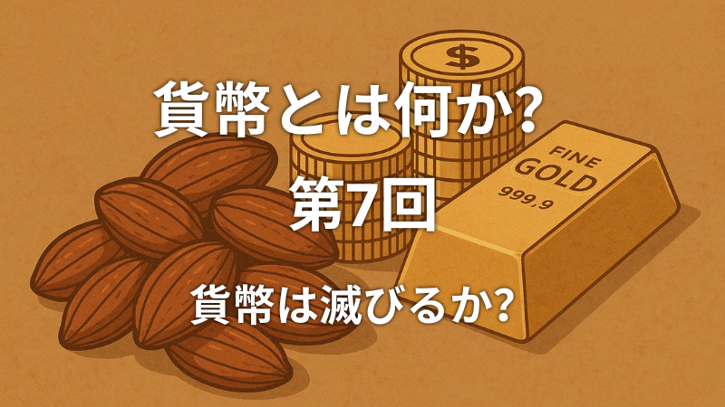 貨幣とは何か？貨幣は滅びるか？──崩壊世界で“価値”はどう再生されるのか